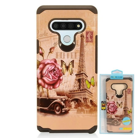 For LG Stylo 6 Case, by Insten Eiffel Tower Dual Layer [Shock Absorbing