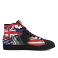 thumbnail image 2 of Hawaii State High Top Canvas Shoes Sneakers Black Size 13, 2 of 7