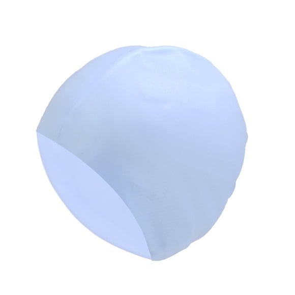 Gorro de Natación Geométrico Impermeable de Silicona 1 Pc Azul Cielo
