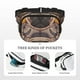 thumbnail image 5 of Fotbe Pug dog Yoga Cangurera Cuadrada con Estampado de Doble Capa, Bolsa de Cintura Ajustable Mini para Hombres y Mujeres, 5 of 9