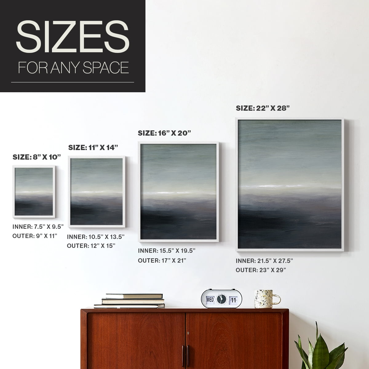 Windy Moor I Framed Print - Solid Wood in Single Picture Frame Solid Wood 2 Framed Print