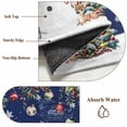 thumbnail image 2 of Navy Blue Christmas Bathroom Rug Washable 2x3 Entryway Rug Non Slip Snowman Xmas Tree Ball Snowflake Winter Front Door Mat Low Pile Indoor Doormat Throw Floor Carpet for Kitchen Bedroom Entrance, 2 of 8