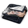 thumbnail image 4 of Bill Skarsgard Blanket Anti-pilling Throw Blanket Plush Blanket Lightweight & Ultra-soft, Warm & Comfy Flannel Fleece Blanket for Couch, Bed, Sofa, 60x80, 4 of 6