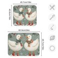 thumbnail image 4 of Yayeee Dish Drying Mat for Kitchen Counter 18"x24" Microfiber Absorbent Pad, Winter Goose Scarves, 4 of 7