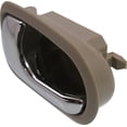 thumbnail image 2 of Interior Door Handle Compatible with 1995-2003 Mazda Protege 1993-1997 626 Front or Rear, Left Driver Beige bezel with chrome lever, 2 of 3