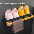 thumbnail image 2 of Hole-Free Bathroom Storage Rack-Foldable & Wall-Mounted, 2 of 17
