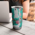 thumbnail image 4 of 20 Oz Great Pyrenees Dog and Flower Coffee Tumbler Double Wall Insulated Stainless Steel Water Bottle | Metal Reusable Thermoses Flask with Cup Cap | Leak & Sweat Proof with Anti-Dust Lid, 4 of 7