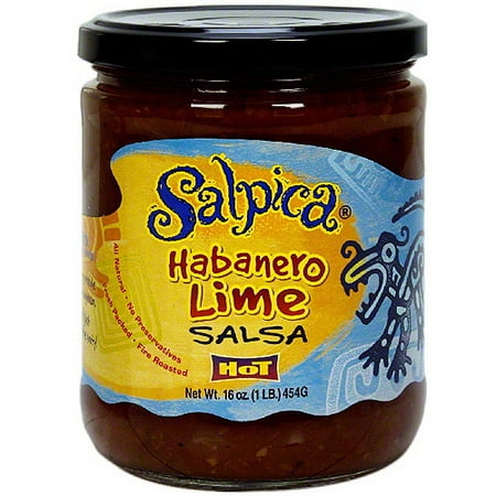 Salpica Habanero Lime Salsa, 16 oz (Pack of 6)