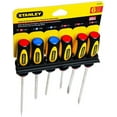 Stanley 60060 Standard Fluted Screwdriver Set, 6Piece