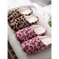 thumbnail image 6 of Ladies All Over Plush Slippers, Women's Leopard Tie-dye Slippers, Closed Toe Indoor or Outdoor Slippers, 6 of 6