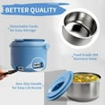 thumbnail image 6 of Aotto Electric Lunch Box, 32 oz Portable Heated Lunch Box for Adults, 12V/24V/110V Portable Food Warmer for Car/Truck/Work, BPA-Free, Blue, 6 of 7
