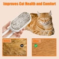 thumbnail image 5 of 4-in-1 Cat Steam Brush for Shedding, Rechargeable cat brushes - Self-Cleaning Comb for Long and Short Hair Cats and Dogs, Steam Pet Brush for Hair Removal, Vibrating Message, Grooming & Relaxation, 5 of 12