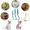 thumbnail image 5 of ShenMo 3pcs Blue Pet Tick Extractor for Dogs and Cats Tick Remover Flea Remover Comb Tick Clipper Hook, 5 of 5