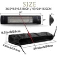 thumbnail image 2 of Wall-Mounted Patio Heater Cover, Waterproof Dustproof 420D Oxford, Electric Infrared Heater Outdoor Protection, 2 of 5