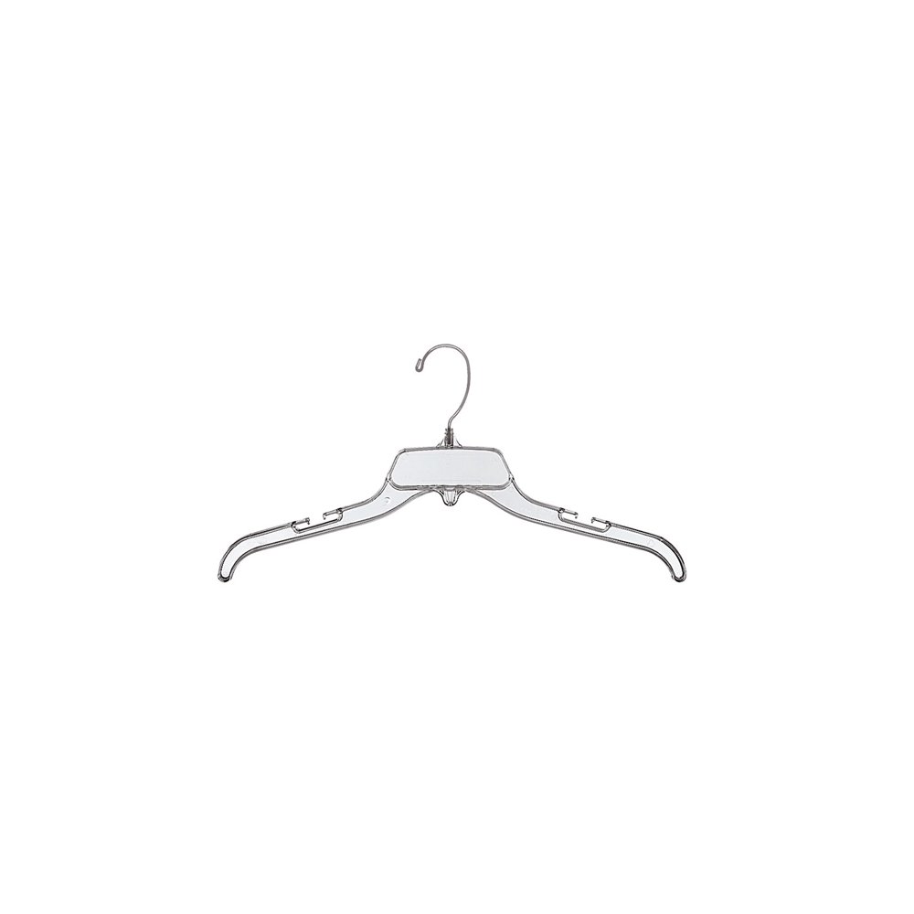 Economy 17 inch BreakResistant Clear Plastic Dress Hangers Case of