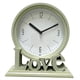 thumbnail image 5 of Reloj de mesa geométrico decorativo con números arábigos, silencioso y redondo. Verde, 5 of 9