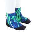 thumbnail image 2 of Vincere Sand Socks Soft-Soled Beach Socks (Toddler/Child) Small Green lightning, 2 of 3