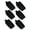 Black, variant on S SERENABLE 6Pcs Ski Straps Bindings Ski Fastener Strap for Winter Outdoor Sports Skiing Blue