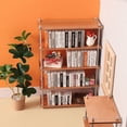 thumbnail image 4 of Estante de almacenamiento de alimentos y juegos en miniatura, estantería de almacenamiento, minimodelo de madera de cerezo, 1:6 puntos, muebles para casa de muñecas bjd, bricolaje, 4 of 6