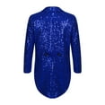 thumbnail image 2 of YUUMIN Kids Boys Sequins Tuxedo Jacket Suit Tailcoat Swallowtail Blazer Wedding Pageant Birthday Blue 6, 2 of 5