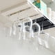 thumbnail image 5 of Advancent Estante para copas de vino, diseño Simple para Hotel en casa, copa organizadora, soporte para vasos, soporte colgante extraíble para Barra de herramientas Blanco 1pc, 5 of 6