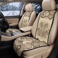 thumbnail image 2 of Eheartsgir Side Airbag Compatible Car Front Seat Covers for Sedan and Truck, Polyester Quilted Non-Slip Seat Covers, Paw Print Vintage Pattern, 2 of 7