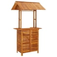 thumbnail image 2 of vidaXL 3 Piece Patio Bar Set Solid Wood Acacia, 2 of 7