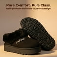 thumbnail image 5 of bebe Girls Slippers – Platform House Shoes with Faux Fur Lining, Cozy Winter Slippers for Little Kid/ Big Kid, 5 of 9