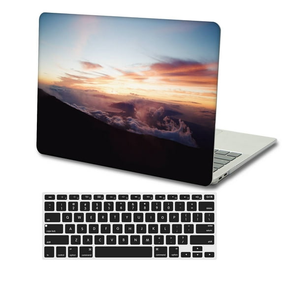 KSK KAISHEK Only for MacBook Pro 13 inchs Case 2015/2014/2013/end 2012 Release Model A1425 & A1502, Plastic Hard Case + Black Keyboard Cover, Sky Series 1259