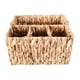 thumbnail image 3 of Woven Basket,Handwoven Rattan 4 Compartments Toiletries Basket,Grass Rattan Serving Organizer Pastoral Style,Table Rattan Woven Storage Basket Restaurant,Handmade Fruit Platter for Kitchen, 3 of 9