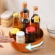 thumbnail image 4 of Bandejas organizadoras de estantería giratoria | Caja de almacenamiento multifunción para cocina | Plástico ABS de grado alimentario | Estantería para Encimeras Que Ahorra Espacio | Verde, Naranja, 4 of 6