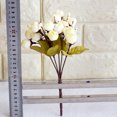 thumbnail image 3 of Coofit Artificial Rose Flower Flexible Cloth Faux Flower Artificial Rose Bud with Stem, 3 of 10