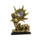 thumbnail image 2 of Reloj de mesa con estatua de animal, reloj decorativo para estante, decoración de mesa, escultura de estante Oso, 2 of 9