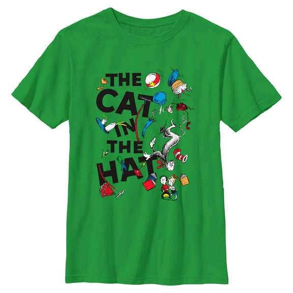 Boy's Dr. Seuss The Cat In The Hat Falling Things Graphic T-Shirt