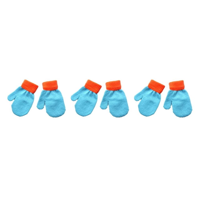 Sonducket 1 par de manoplas para niños, calentador de dedos, accesorio de ropa, cubierta para calentar las manos de Color sólido, manoplas para niños Type2 NO2 Sonducket CBP360636