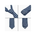 thumbnail image 2 of INSPIRE CHIC Men's Polka Dots Pocket Square With Self-Tied Neck Tie Sets for Business Suit, 2 of 6