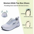 thumbnail image 4 of MAYKX Women's Wide Toe Box Walking Shoes with Arch Support for Plantar Fasciitis，Non Slip Cushioning Tennis Sneakers Foot Pain Relief, 4 of 7