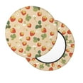 thumbnail image 2 of Daiia Floral Strawberr Stool Covers Round,Round Bar Stool Covers Waterproof Bar Chair Covers Washable Stool Cushion Slipcover for 12-14 Inch Chair-14 inch, 2 of 7