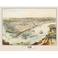 thumbnail image 2 of Guerber 24x19 White Modern Wood Framed Museum Art Print Titled - New Orleans Louisiana - Guerber 1851, 2 of 4
