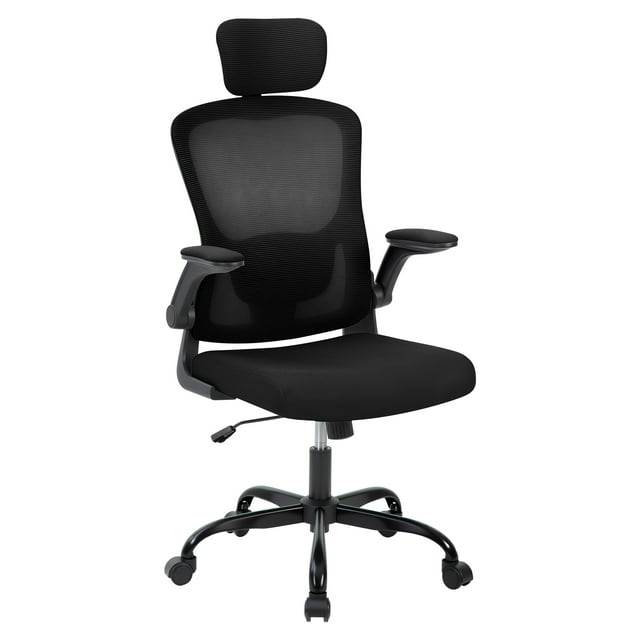 Ergonomic Office Chair (Black Frame&Black Mesh), Swivel Rolling Computer Desk Chair for Executive Conference & Gaming