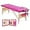 Pink, variant on CHRUN Massage Table Portable Wide Massage Bed 84 Inches Spa Bed 2 Fold Table 9 Heigh Adjustable Carry Case Salon Bed Face Cradle Bed Brown
