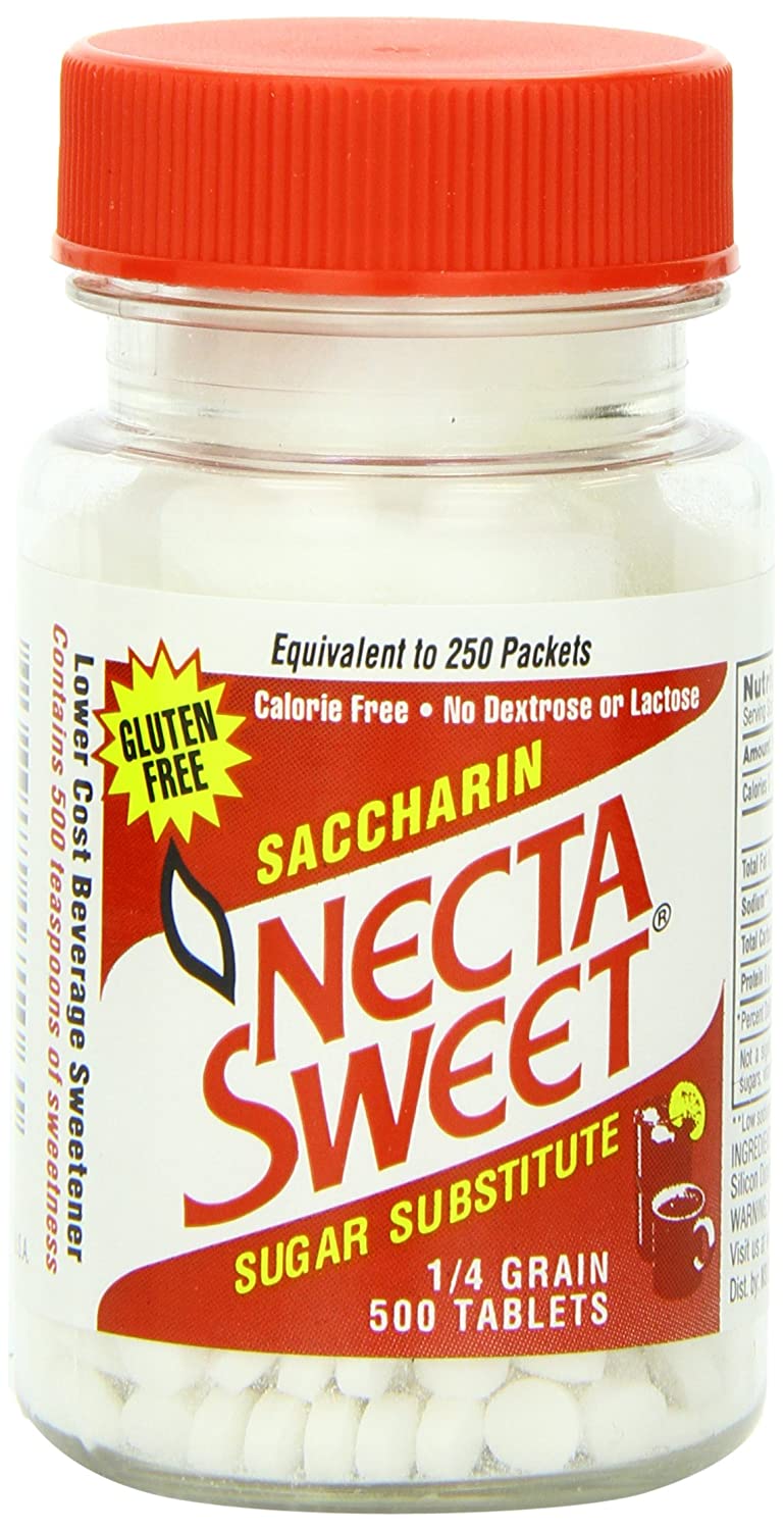 Necta Sweet Saccharin Sugar Substitute Tablets, 1/4 Grain, 500 Ea, 2 Pack - image 1 of 5