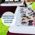 thumbnail image 7 of Novelty Place Inflatable Ice Serving Buffet Bar with Drain Plug - Salad Food Drinks Tray for Party Picnic Camping (Pack of 3), 7 of 7