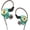 Blue-green, variant on QKZ AK3 in Ear Monitor Headphones, Portable 3.5mm Wired Gaming IEM in-Ear Earphones Ear Buds, HiFi Stereo Headphone Cool Clear Blue Green Inear Monitors Earbuds for Singers Musicians with Mic