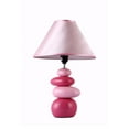 thumbnail image 1 of Simple Designs Shades of Pink Ceramic Stone Lampe de table, 1 of 4
