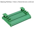 thumbnail image 2 of Uxcell DIN Rail Mount Carrier for 115mm x 72mm PCB, Housing, Bracket, Green, 2 of 4