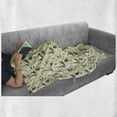 thumbnail image 5 of Autumn Soft Flannel Fleece Throw Blanket, Seasonal Falling Leaves Print Garden Elements, Cozy Plush for Indoor and Outdoor Use, 50" x 60", White Multicolor, by Ambesonne, 5 of 5