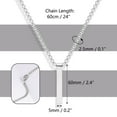 thumbnail image 6 of Lancharmed Daughter Necklace From Dad Stainless Steel Square Necklace Wedding Gifts, 6 of 8