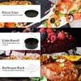 thumbnail image 4 of 2 cestas para pasteles no se sumergen en una cesta de mano redonda de 6 pulgadas, plato para pizza de 6 pulgadas + vaporizador pequeño de pie bajo-15*3 cm, 4 of 5