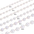 thumbnail image 4 of Uxcell 5m/16 Feet Faux Pearl Beading Chain with Spool, 8mm Brass Chain Link for Jewelry Making Style 1, Rose Gold, 4 of 6
